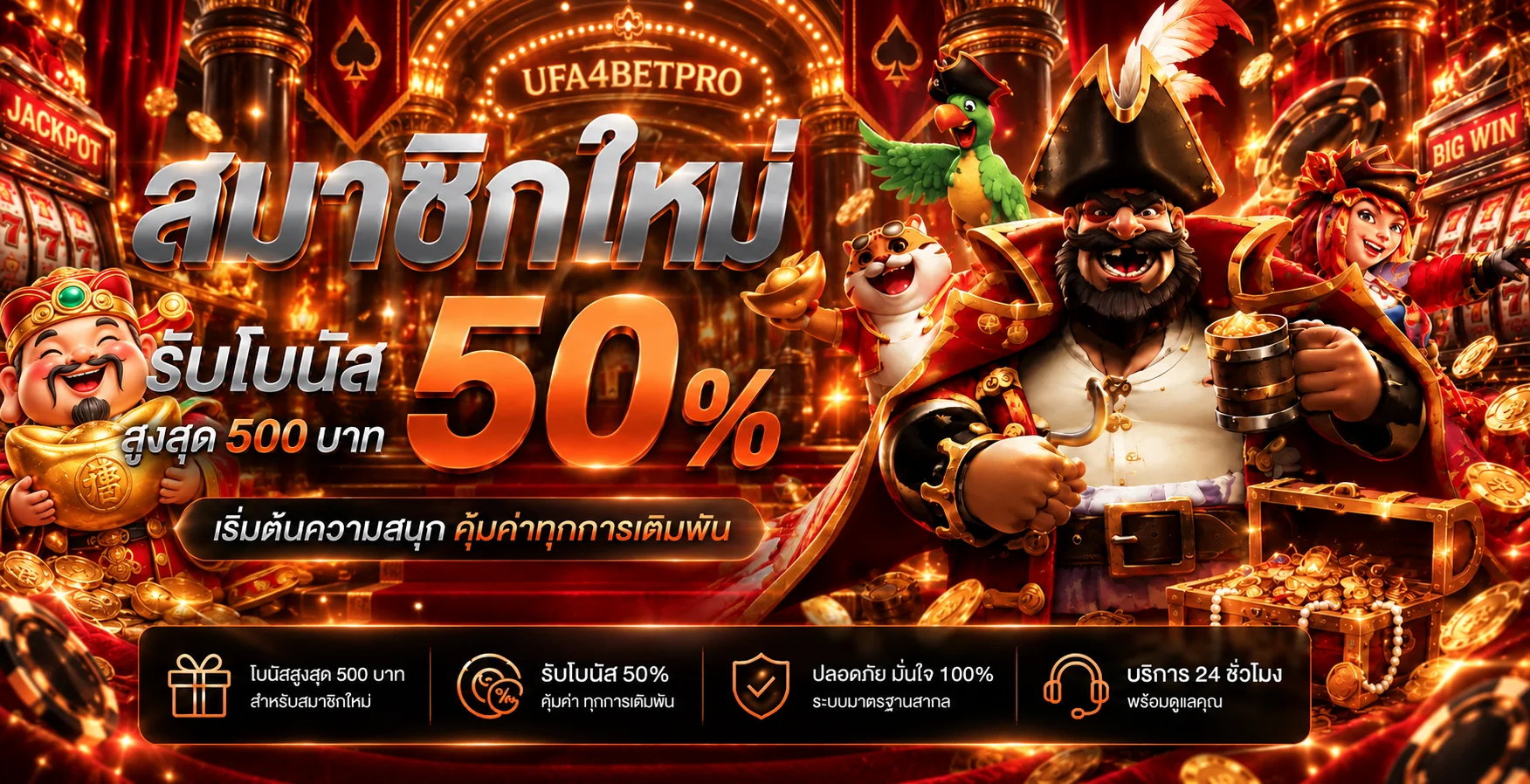 โปรโมชั่นแนะนำ ufa4betpro