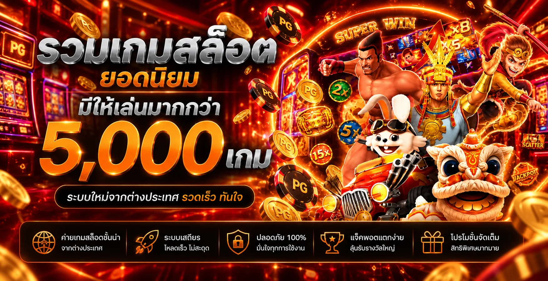 รวมเกมสล็อตมือถือ UFA4BETPRO และตัวละครเกม